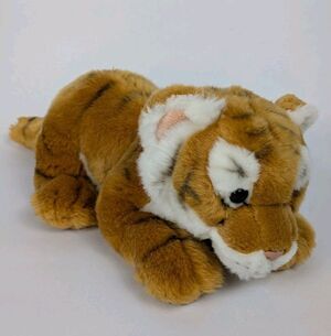FAO Schwarz Tiger Cub Plush 12 Inch Stuffed Animal Soft Realistic Jungle Toy